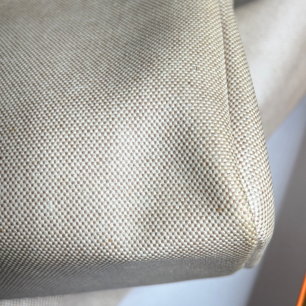 Hermès 39 Herbag Beige Toile Canvas Vache Hunter Leather Box, Dusters, Ribbons - Picture 16 of 16